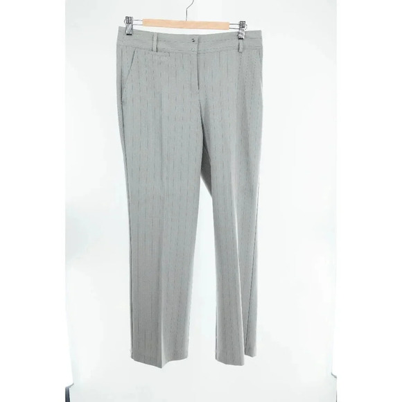 Izod Women's Golf Classix Stretch Gray pinstripe Pants | 6 NWT - Picture 1 of 9